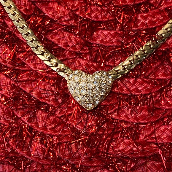 Dior Jewelry - Christian Dior Pave rhinestone gold necklace